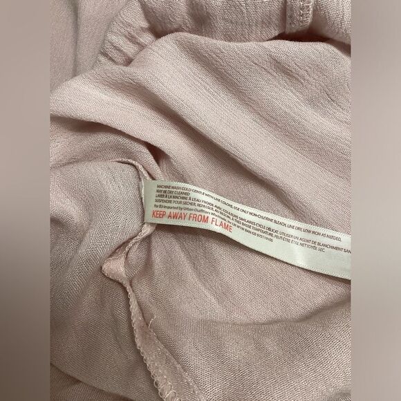 Free People Wide Leg Jumpsuit Light Pink Women’s Size S Boho Chic Sleeveless - Picture 15 of 16